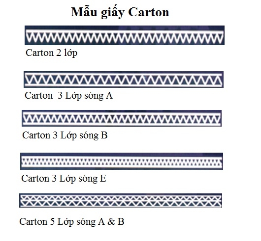 Các cấu trúc sóng thùng giấy carton