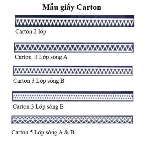 Các cấu trúc sóng thùng giấy carton